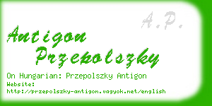 antigon przepolszky business card